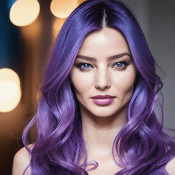 Long Wavy Blue & Purple Hairstyle profile picture for women